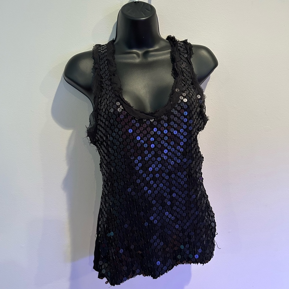 Black Ya da sequined tank small.